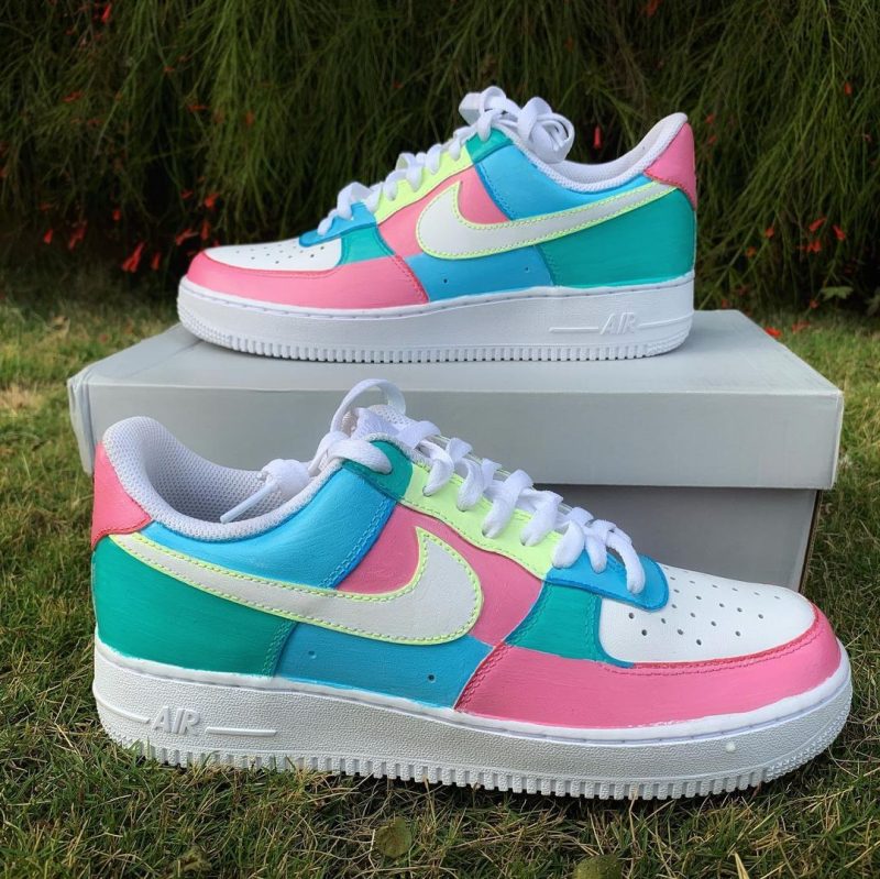Pastel Candy Air Force 1 Custom - Image 2