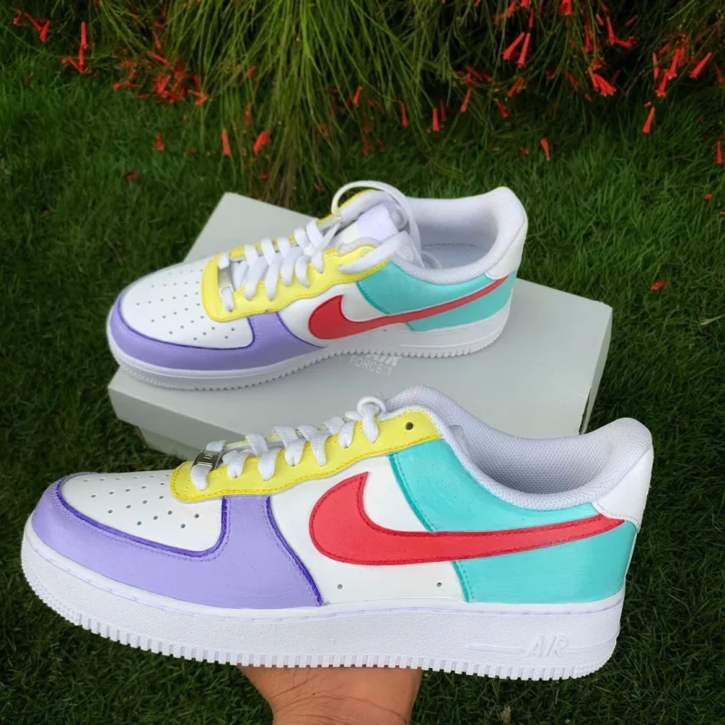 Pastel Candy Air Force 1 Custom - Image 3
