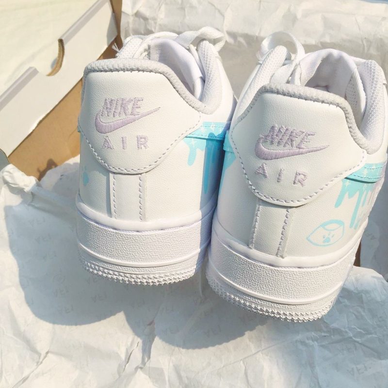 Pastel Drip Pet Portrait Air Force 1 Custom - Image 3