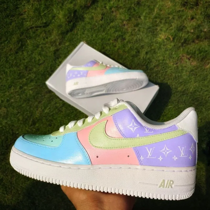 Pastel Louis Vuitton Air Force 1 Custom - Image 4
