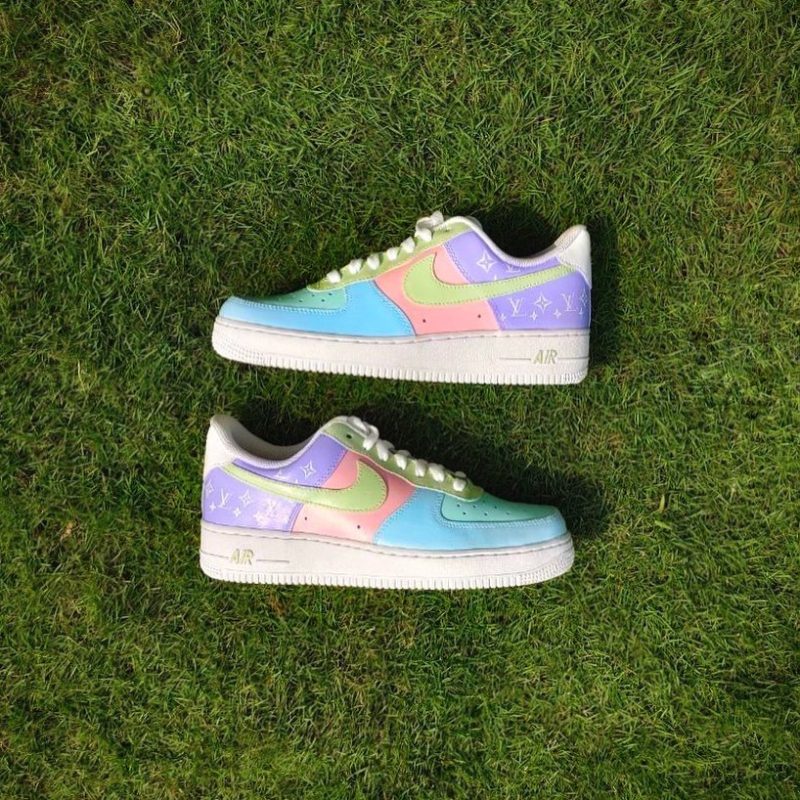 Pastel Louis Vuitton Air Force 1 Custom