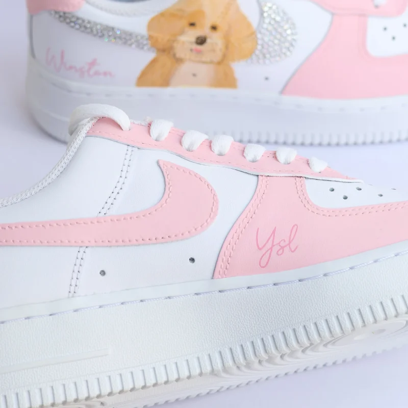 Pastel Pet Portrait Air Force 1 Custom - Image 3