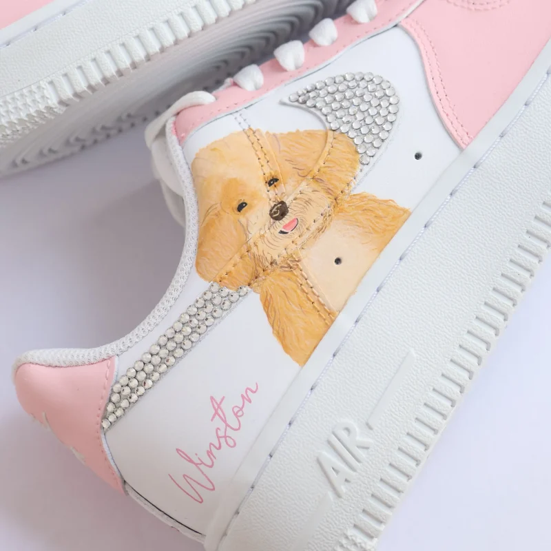 Pastel Pet Portrait Air Force 1 Custom - Image 4