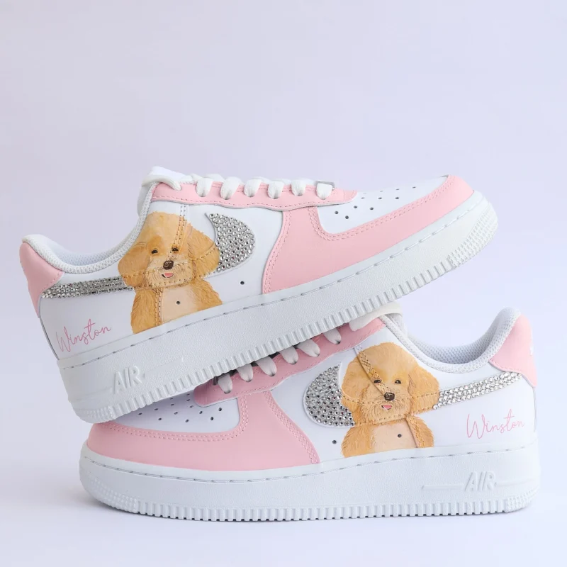 Pastel Pet Portrait Air Force 1 Custom