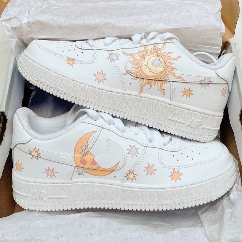 Pastel Sun & Moon Air Force 1 Custom