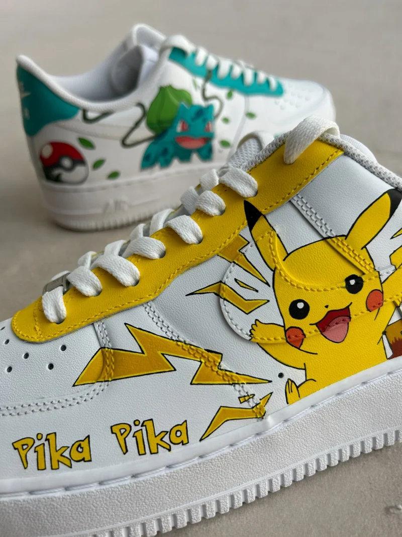 Pikachu x Bulbasaur Air Force 1 Custom - Image 2