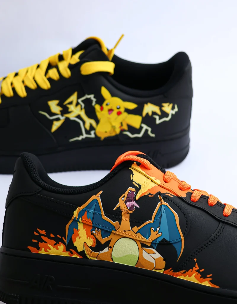 Pikachu x Charizard Air Force 1 Custom - Image 2