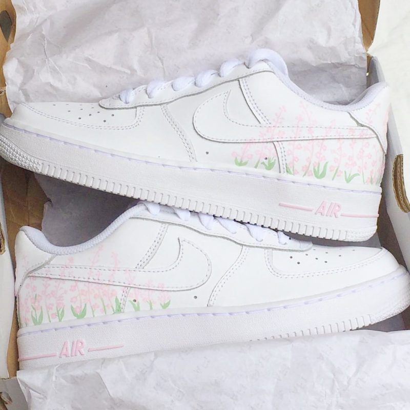 Pink Lavender Garden Air Force 1 Custom - Image 2