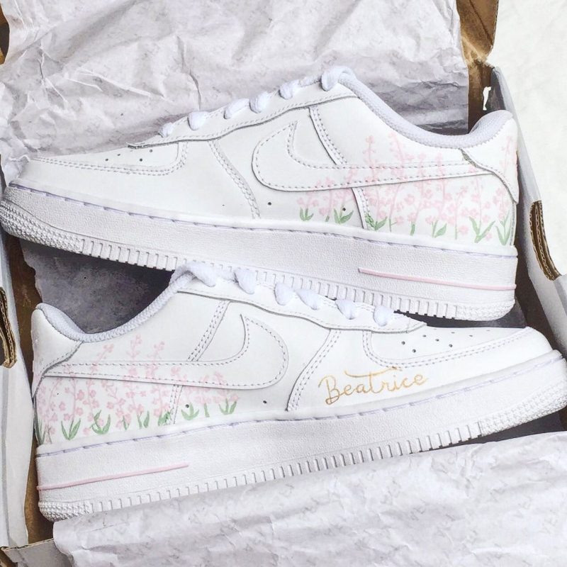 Pink Lavender Garden Air Force 1 Custom