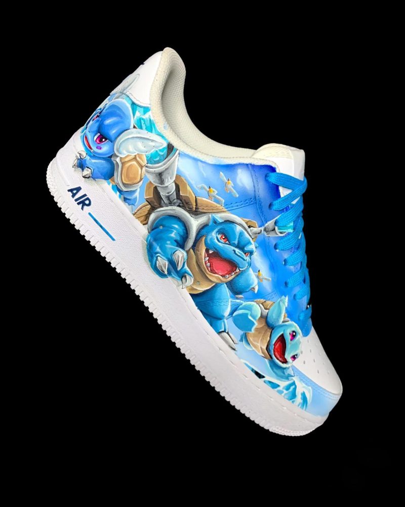 Pokemon - Charmander x Squirtle Air Force 1 Custom - Image 3