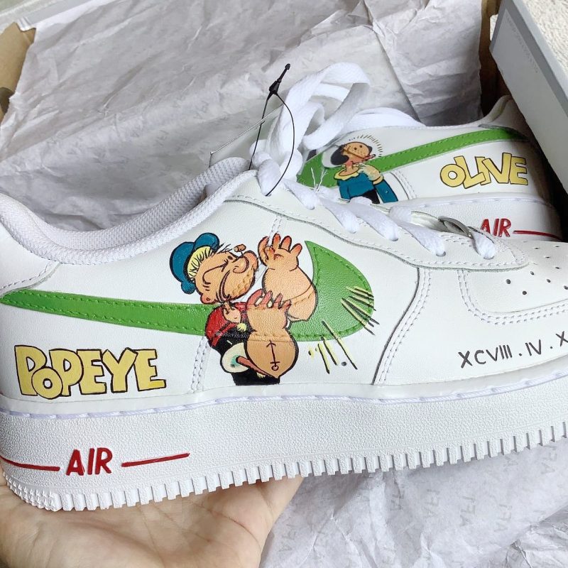 Popeye the Sailor - Olive x Popey Air Force 1 Custom - Image 3