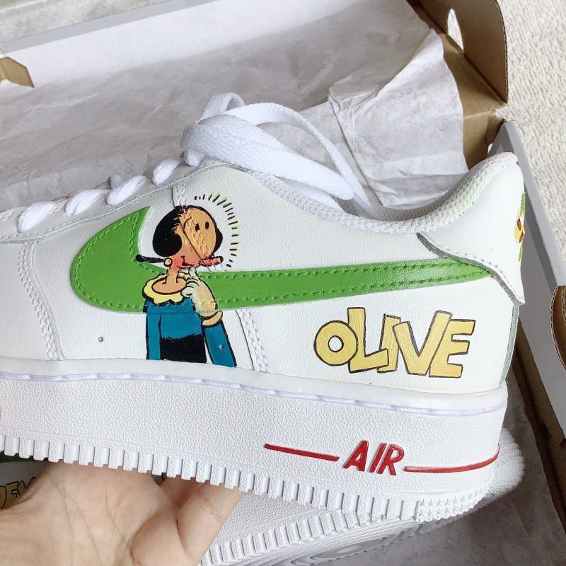 Popeye the Sailor - Olive x Popey Air Force 1 Custom - Image 4
