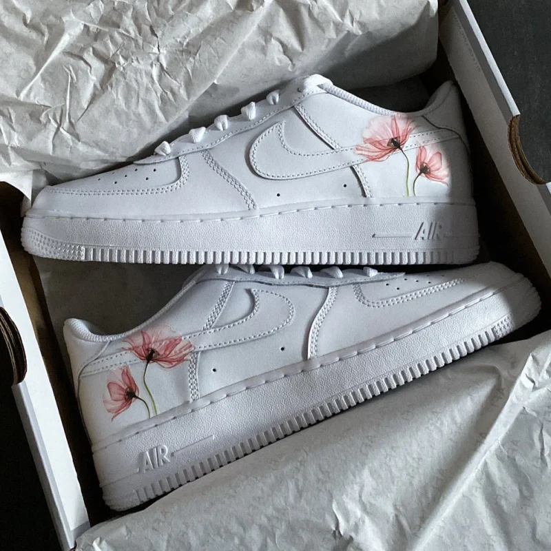 Poppy Flower Air Force 1 Custom