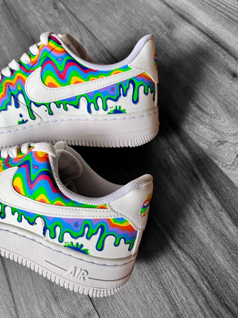 Psychedelic Drip Air Force 1 Custom - Image 4