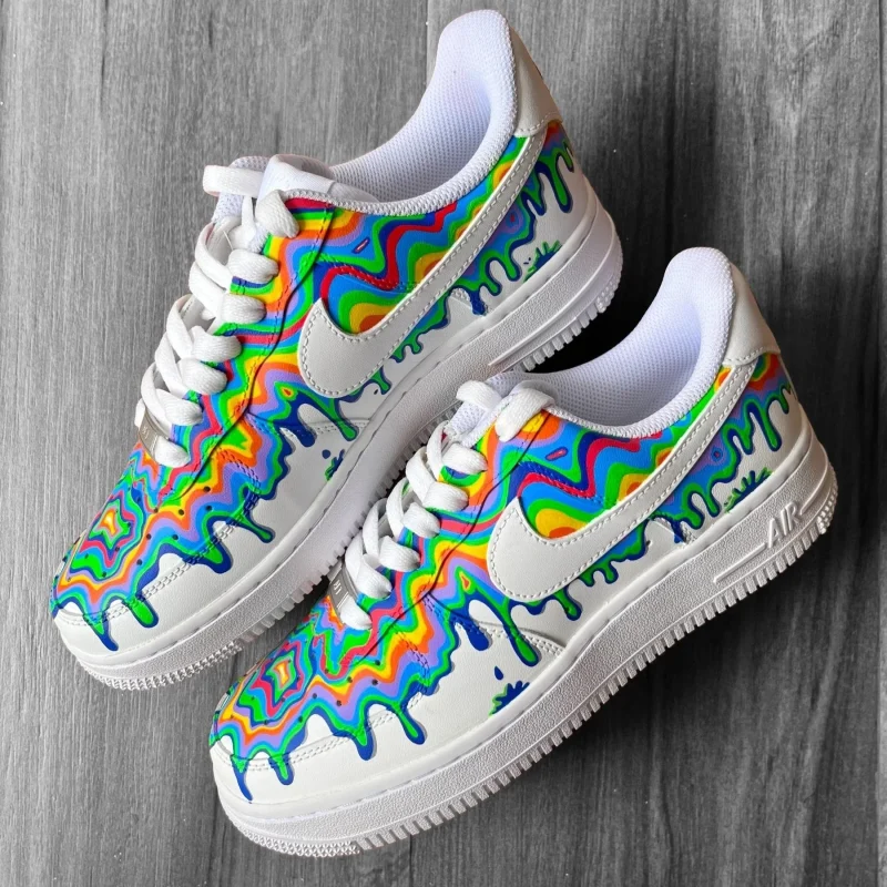 Psychedelic Drip Air Force 1 Custom