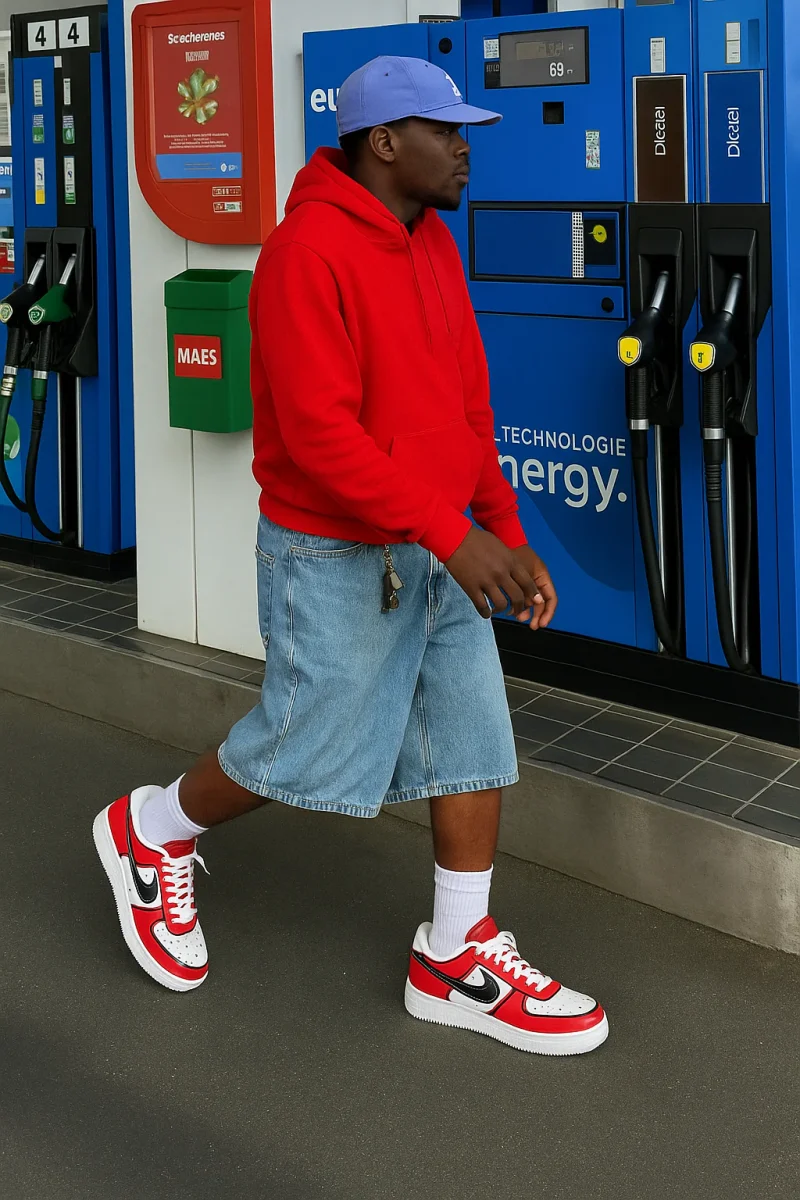 Red Cartoon Air Force 1 Custom - Image 4