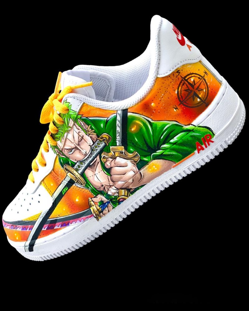 Roronoa Zoro - One Piece Air Force 1 Custom - Image 2