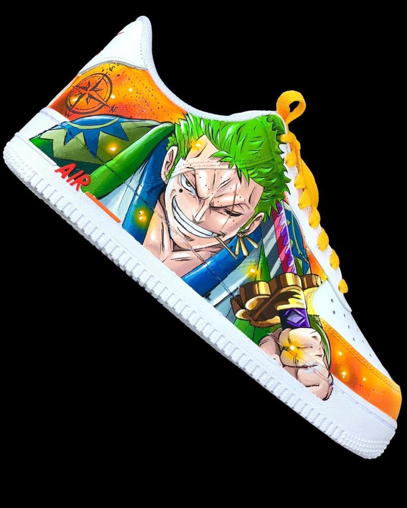 Roronoa Zoro - One Piece Air Force 1 Custom - Image 3