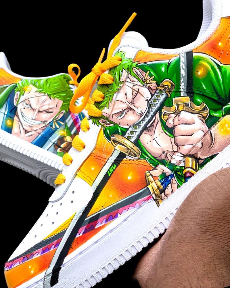 Roronoa Zoro - One Piece Air Force 1 Custom - Image 4