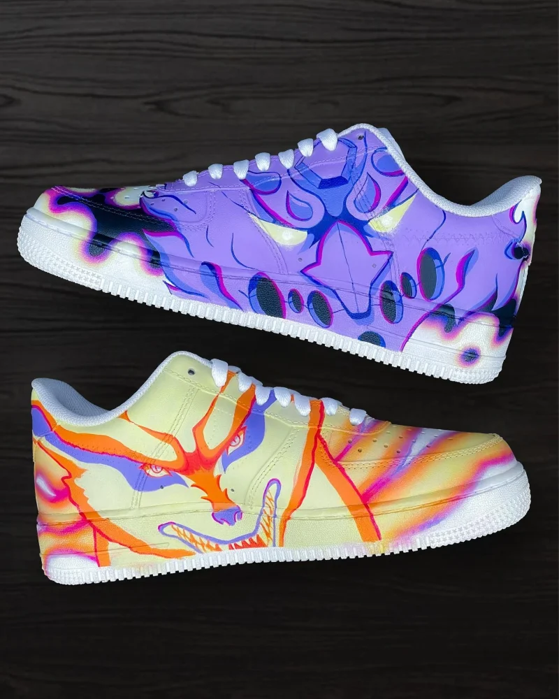Sasuke x Naruto Air Force 1 Custom - Image 8