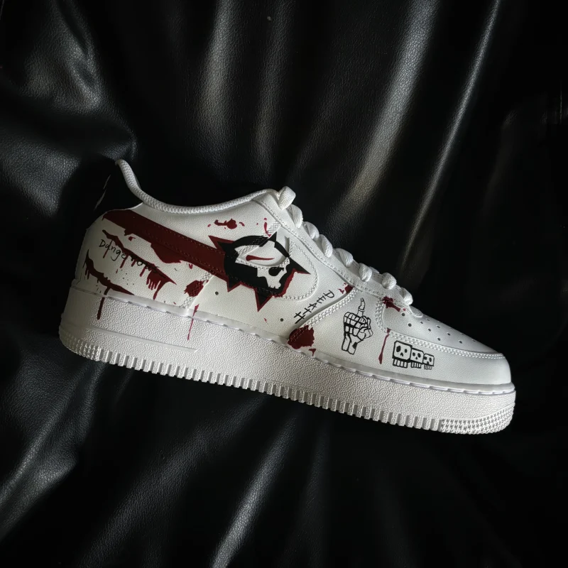 Skull & Roses Halloween Air Force 1 Custom - Image 7