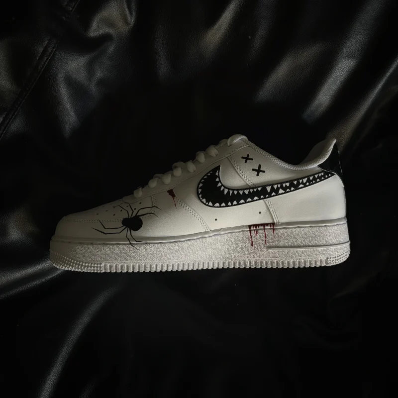 Skull & Roses Halloween Air Force 1 Custom - Image 8