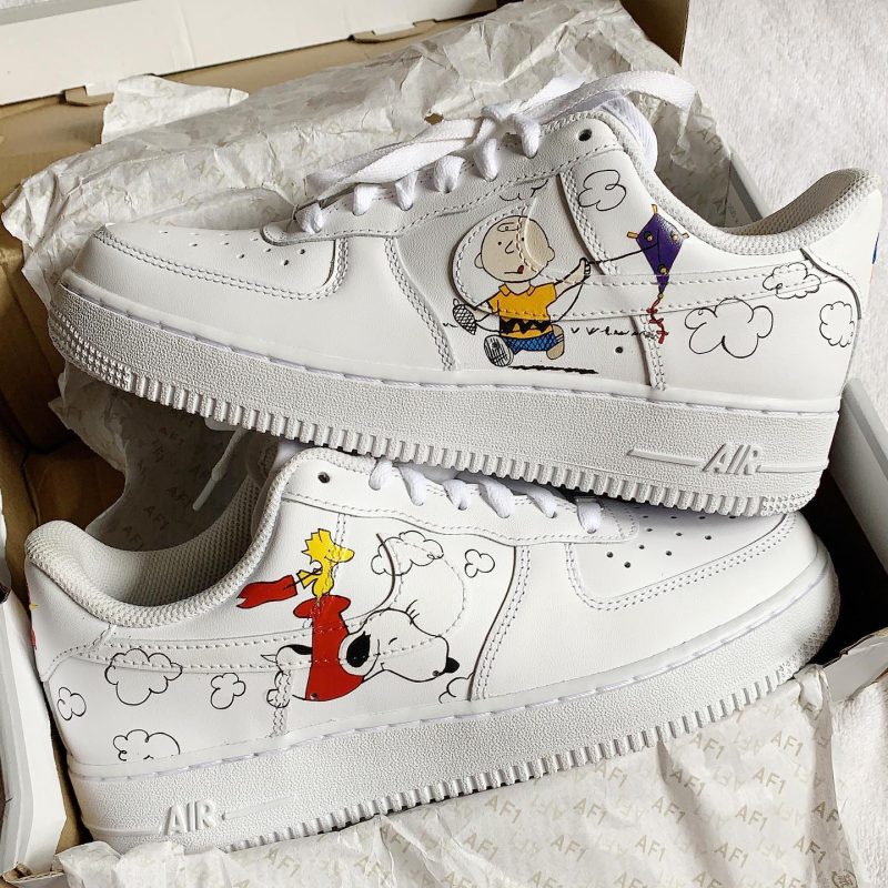 Snoopy x Charlie Brown Air Force 1 Custom