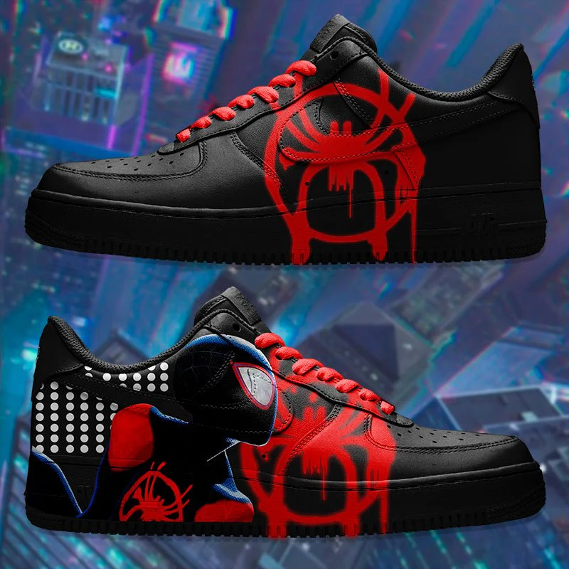 Spider Man Miles Morales Air Force 1 Custom