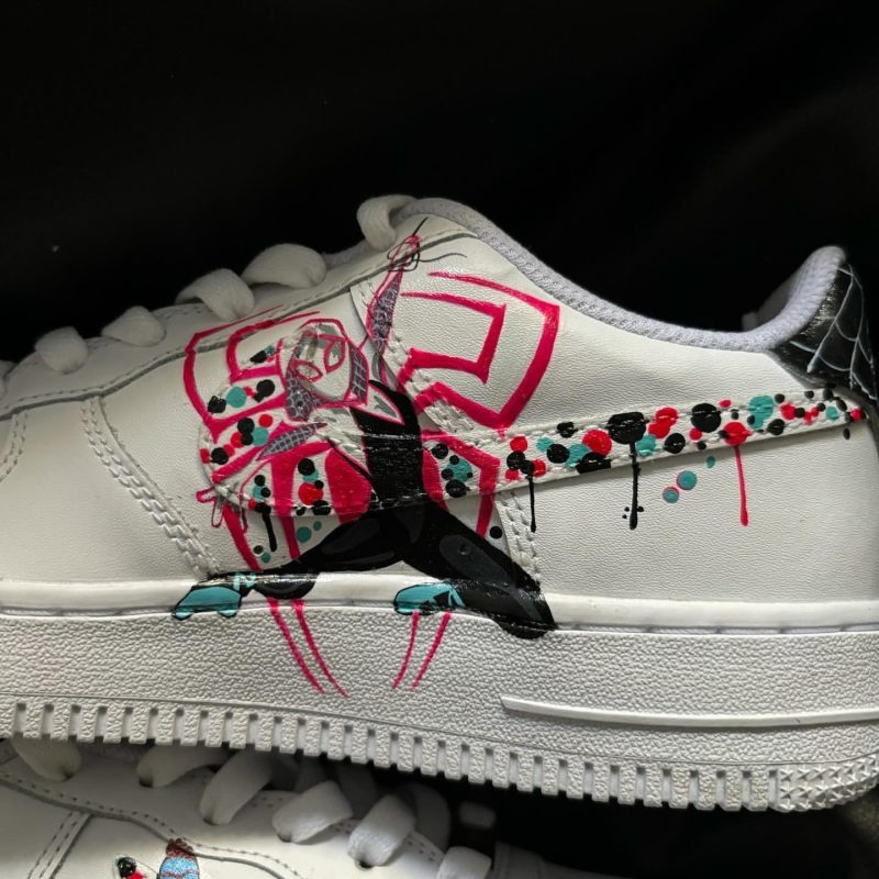 Spiderman Into the Spider Verse Air Force 1 Custom - Image 4