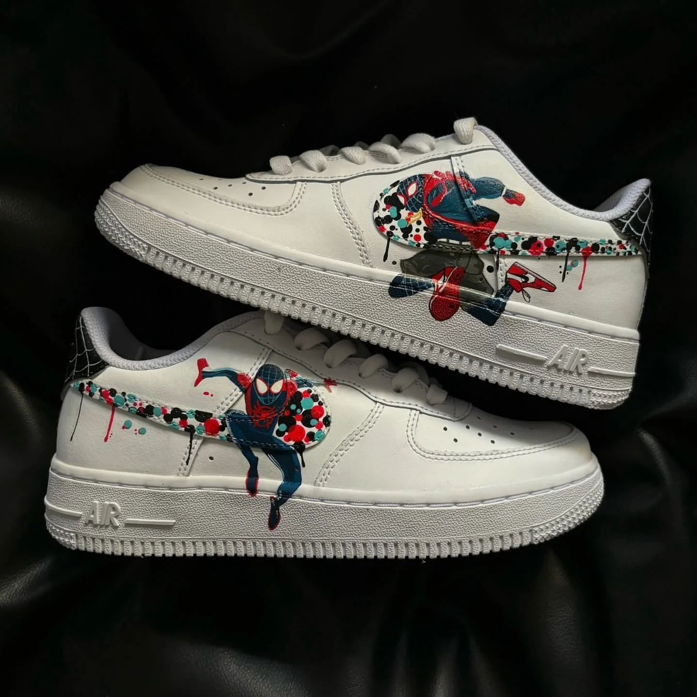 Spiderman Into the Spider Verse Air Force 1 Custom