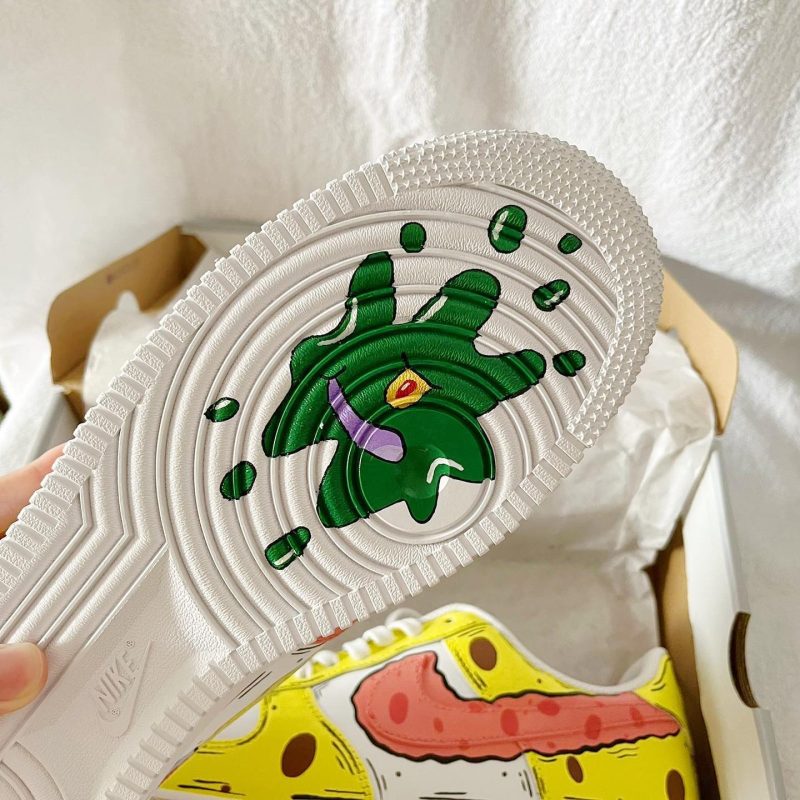 SpongeBob SquarePants Air Force 1 Custom - Image 3