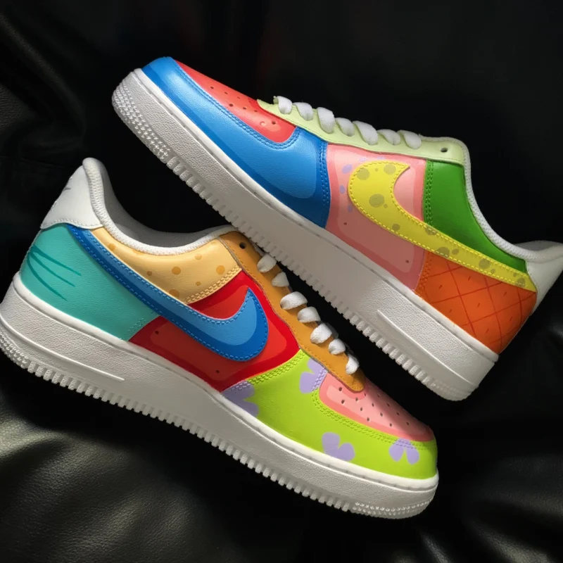 SpongeBob SquarePants Air Force 1 Custom - Image 3