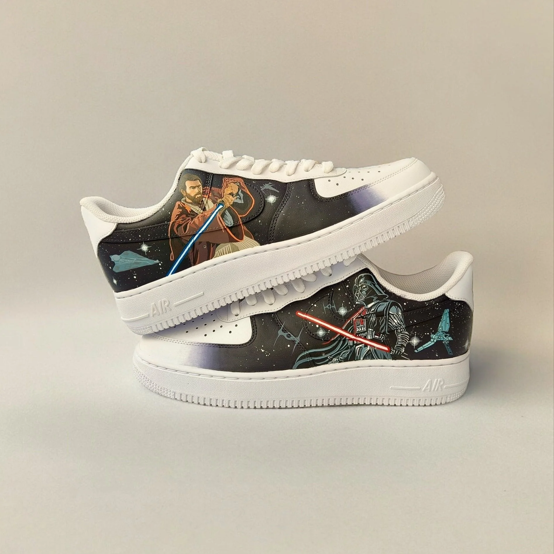 Star Wars - Obi Wan Kenobi x Darth Vader Air Force 1 Custom