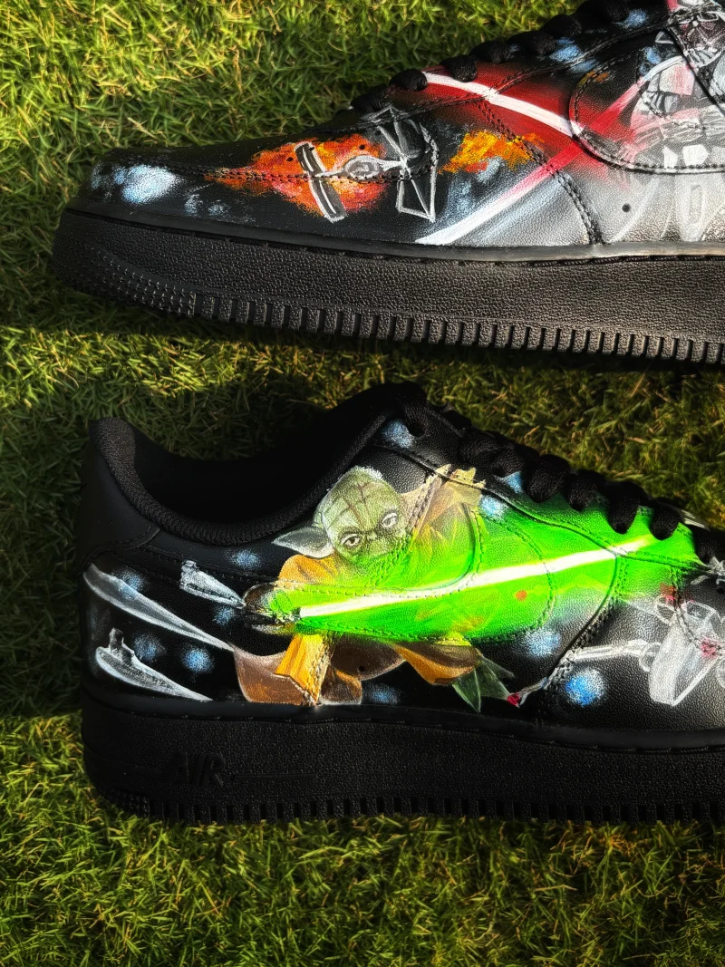 Star Wars - Yoda x Darth Vader Air Force 1 Custom - Image 3