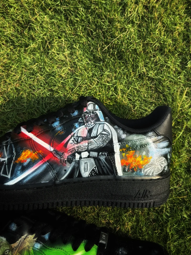 Star Wars - Yoda x Darth Vader Air Force 1 Custom - Image 4