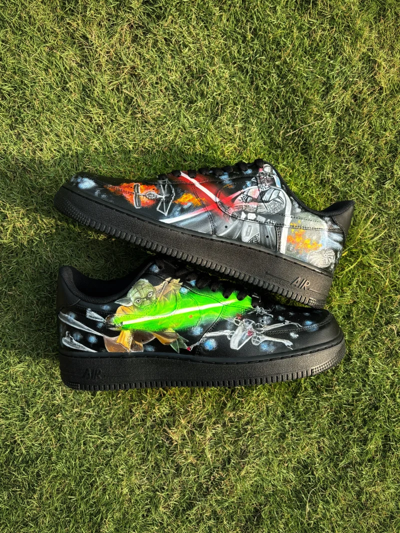 Star Wars - Yoda x Darth Vader Air Force 1 Custom - Image 5