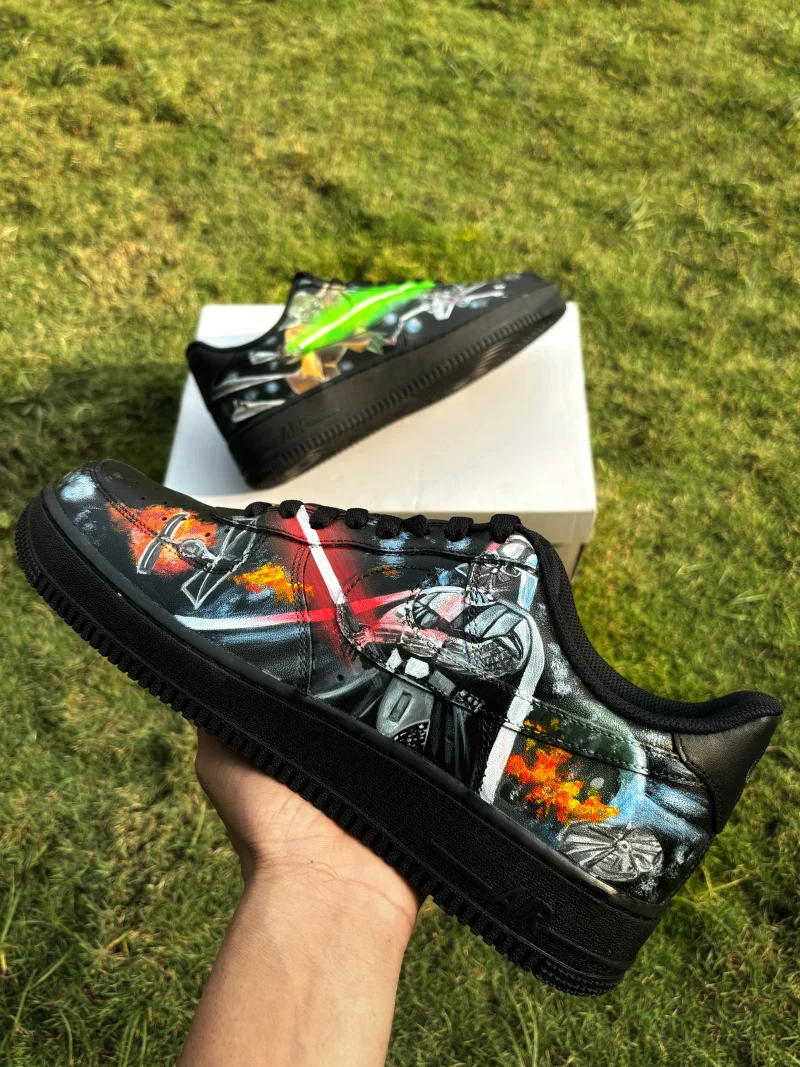 Star Wars - Yoda x Darth Vader Air Force 1 Custom - Image 7