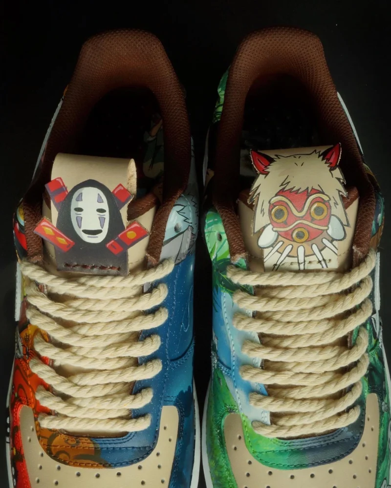 Studio Ghibli - Spirited Away x Mononoke Hime Air Force 1 Custom - Image 9