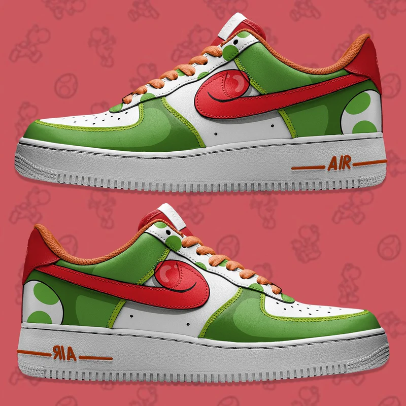 Super Mario - Yoshi Air Force 1 Custom