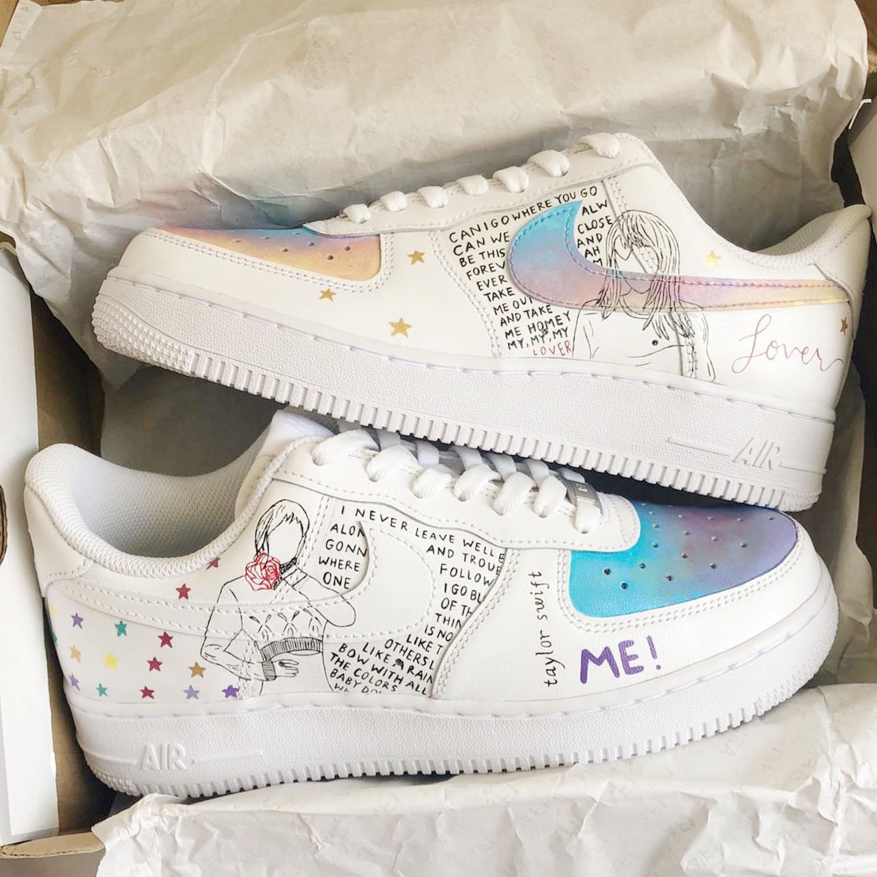 Taylor Swift Fearless Air Force 1 Custom