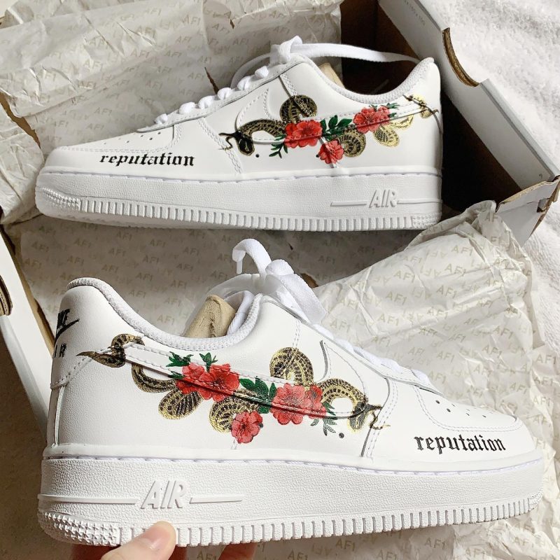 Taylor Swift Reputation Air Force 1 Custom - Image 2