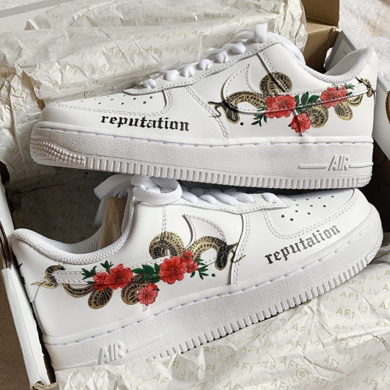 Taylor Swift Reputation Air Force 1 Custom