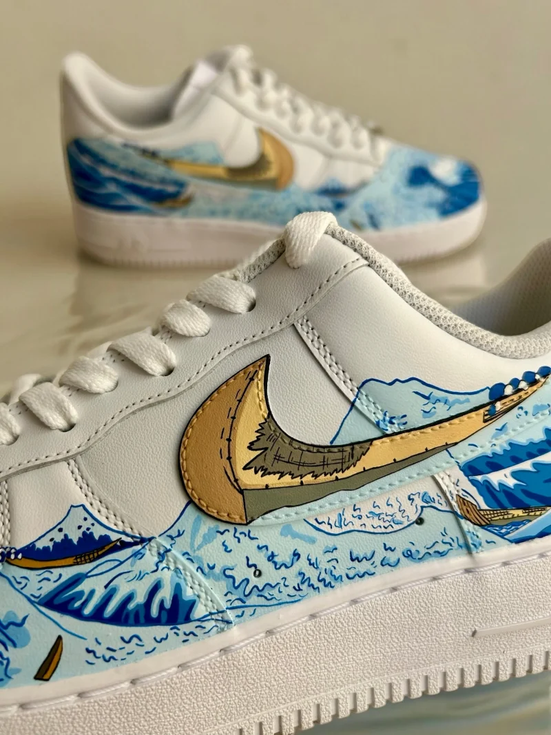 The Great Wave Off Kanagawa Air Force 1 Custom - Image 3