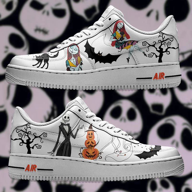 The Nightmare Before Christmas - Jack x Sally Air Force 1 Custom