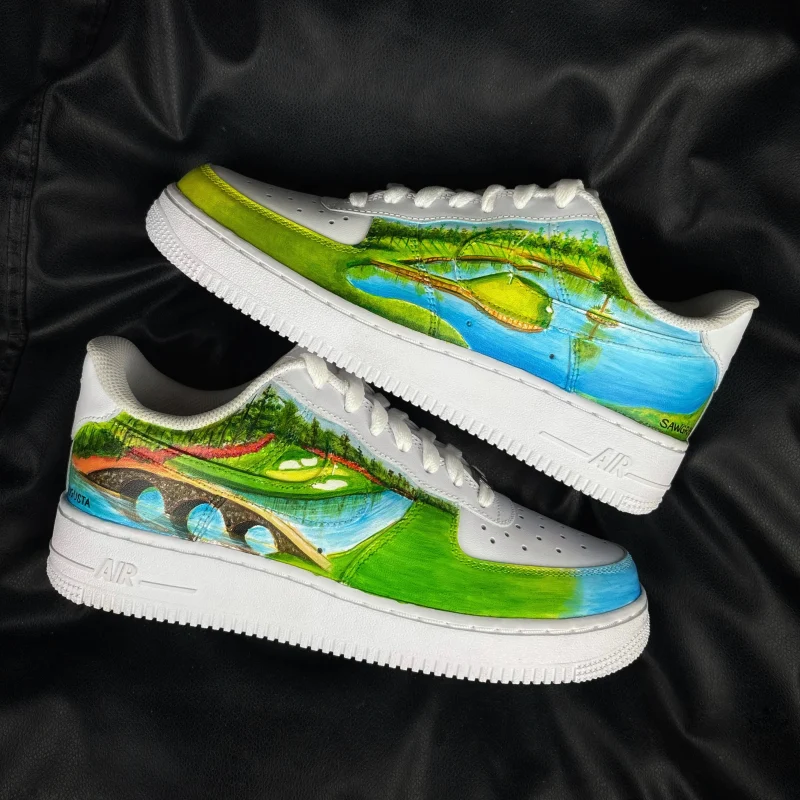 Tiger Woods x Augusta Air Force 1 Custom - Image 2