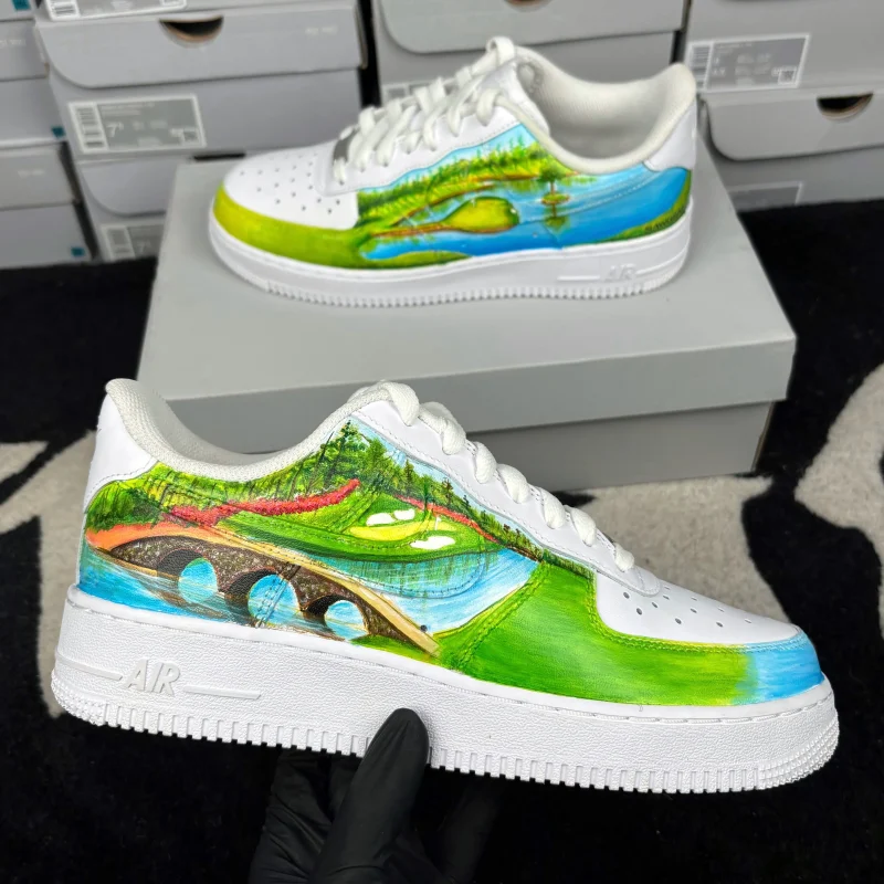 Tiger Woods x Augusta Air Force 1 Custom - Image 3