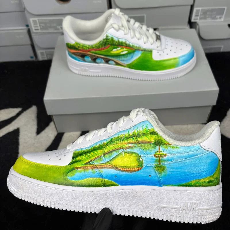 Tiger Woods x Augusta Air Force 1 Custom - Image 4