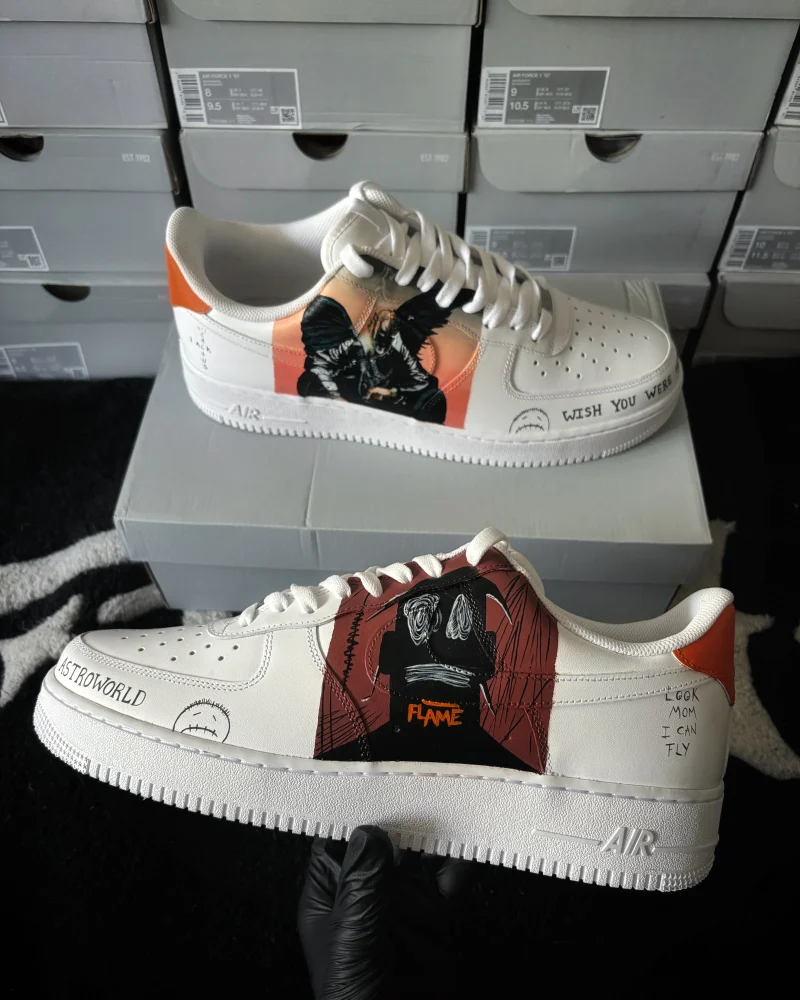 Travis Scott Air Force 1 Custom - Image 2