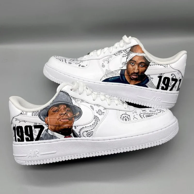 Tupac x Biggie Air Force 1 Custom