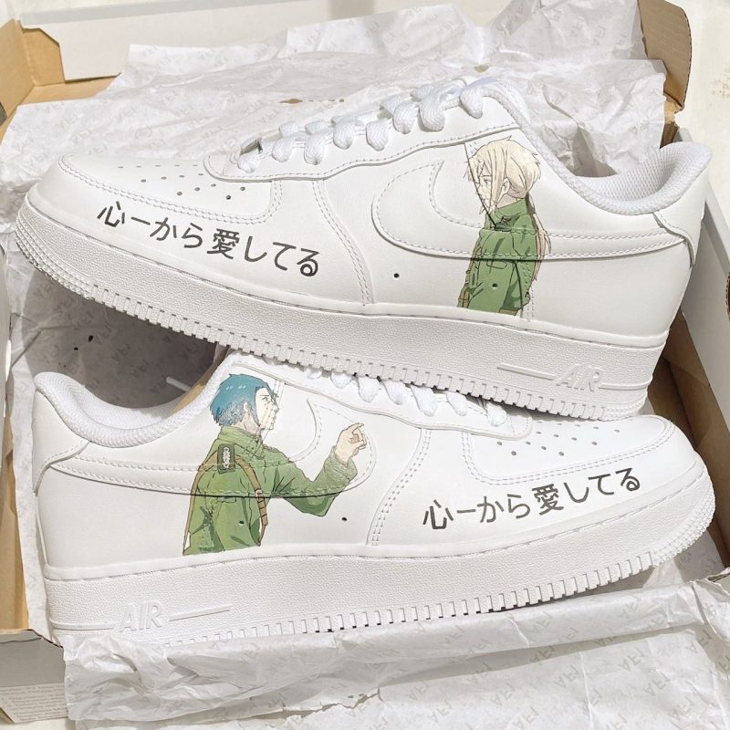 Violet Evergarden - Gilbert & Violet Air Force 1 Custom
